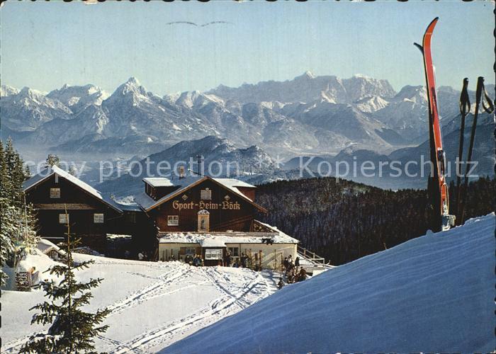Zugspitze Sportheim Boeck am Edelsberg mit Saeuling