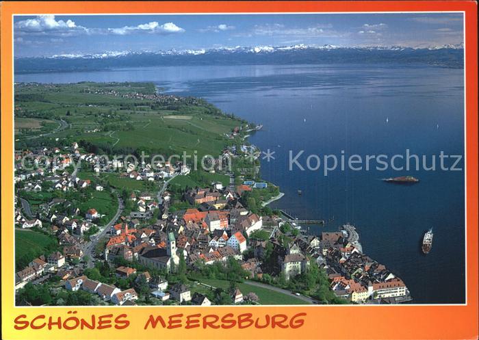 Meersburg Bodensee Fliegeraufnahme mit Schloss