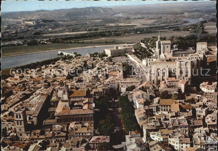 Avignon Vaucluse Fliegeraufnahme Palais-des-Papes Hotel-