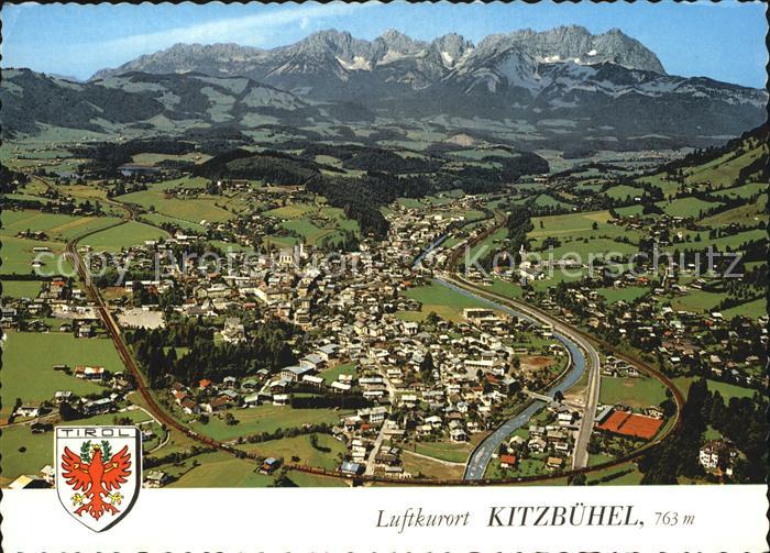 Kitzbuehel Tirol Fliegeraufnahme