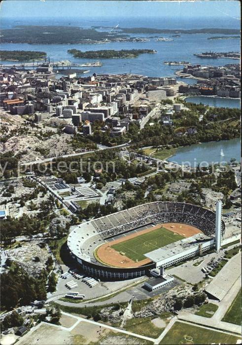 Helsinki Fliegeraufnahme Helingfors Olympiastadion