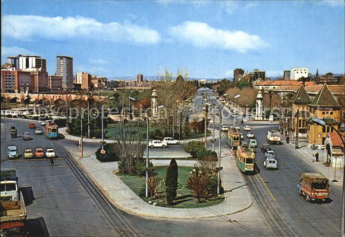 Valencia Valenciana Plaza de Aragon y Alameda Strasenbahn