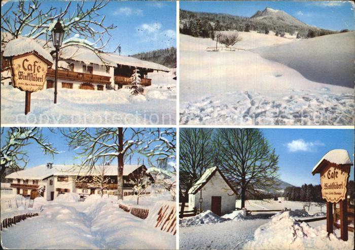 Winkl Fischbachau Cafe Winklstueberl Winterpanorama