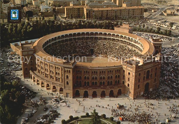Madrid Spain Plaza de Toros Stierkampfarene Fliegeraufnahme