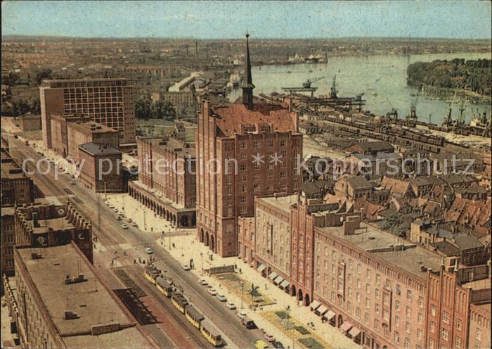 ROSTOCK  CITY Lange Strasse Warnow Hafen