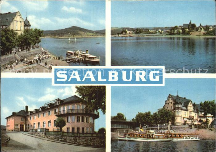 Saalburg Saale Dampferanlegestelle Stausee FDGB Erholungsheim Talsperre