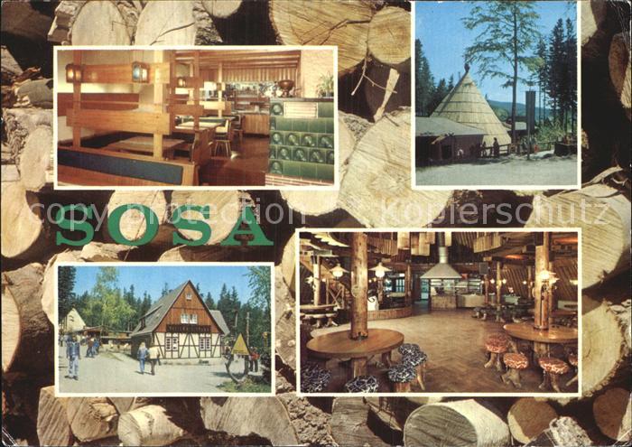 Sosa Erzgebirge Konsumgaststaetten Koehlerhuette und Meiler Talsperre des Friede