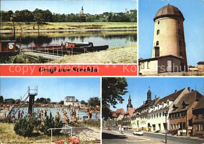 Strehla Elbufer Jugendherberge Turm Freibad Markt