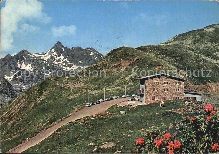 Passo Pennes Alpenrosenhof Berghotel Penserjoch mit Weisshorn