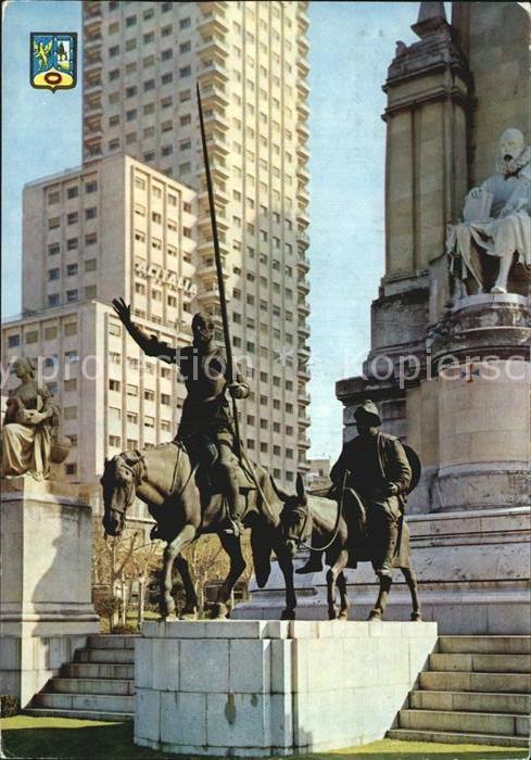 Madrid Spain Monumento a Cervantes Denkmal
