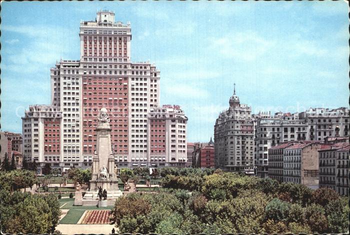 Madrid Spain Edificio Espana Plaza Espana Monumento