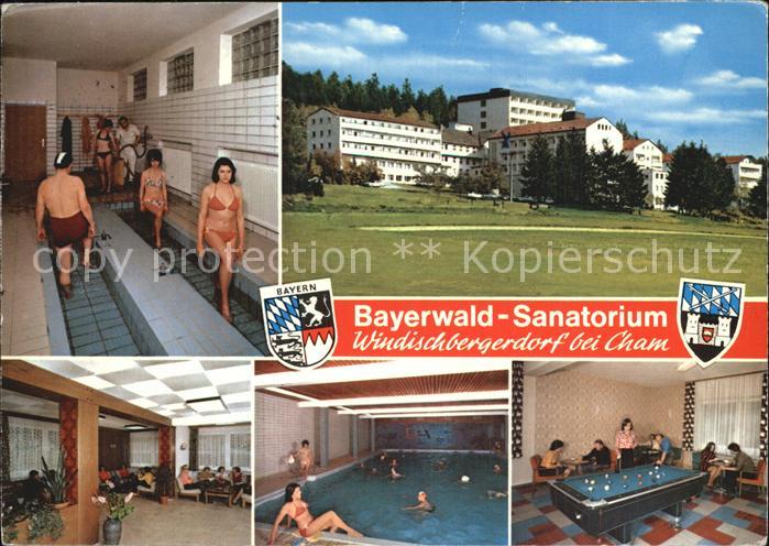 Windischbergerdorf Bayerwald Sanatorium Wassertreten Hallenbad Billard