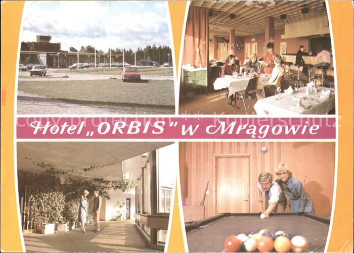 Mragowo Sensburg Hotel Orbis Restaurant Billard