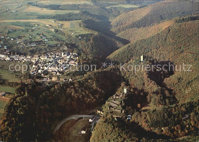 Manderscheid Eifel Kneipp Klimakurort Oberburg Niederburg Liesertal Fliegeraufna