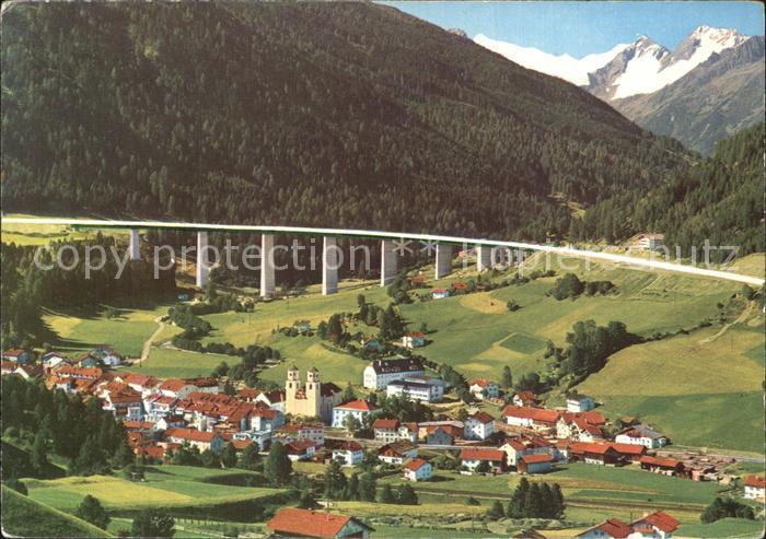 Steinach Brenner Tirol Gschnitztalbruecke Brennerautobahn Stubaier Alpen Flieger
