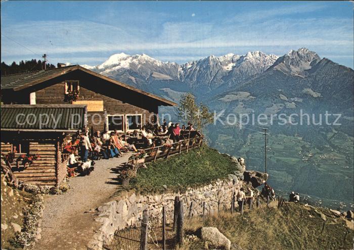 Dorf Tirol Berggasthof Steinegg Muthoefe Naturpark Texelgruppe