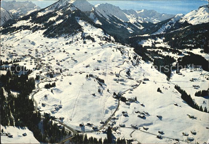 Hirschegg Kleinwalsertal Vorarlberg Parsenn Lift Wintersportplatz Alpen Fliegera