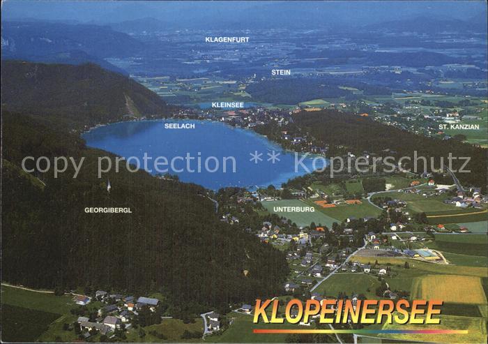 Unterburg Klopeinersee Fliegeraufnahme