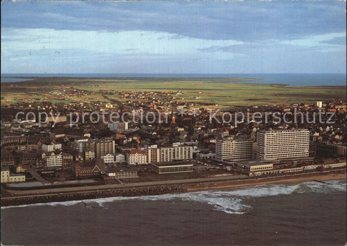 Westerland Sylt Nordseebad Abendstimmung Fliegeraufnahme
