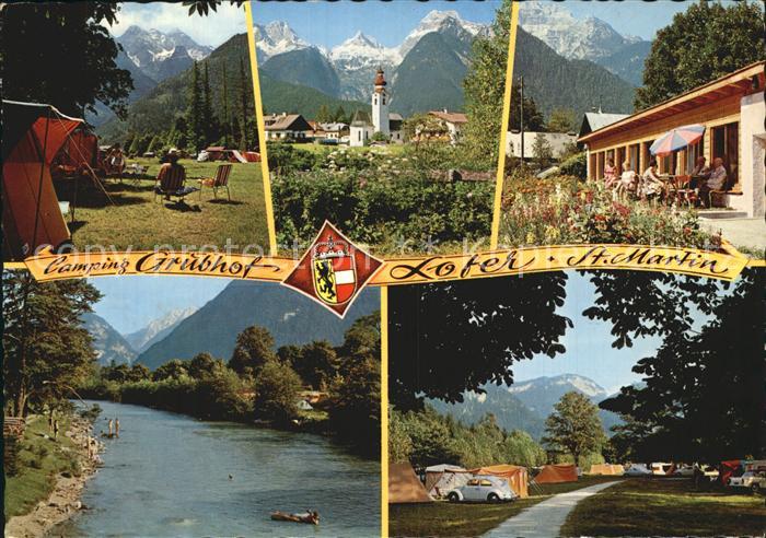 St Martin Lofer Camping Grubhof am Ufer der Saalach Alpenblick