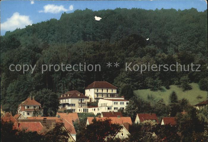 Allendorf Bad Sooden Blick auf Haus Barbara und Haus Glueckauf