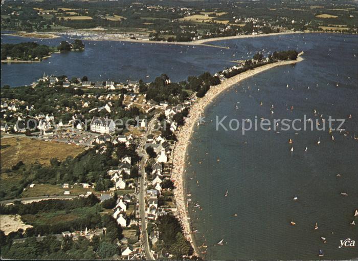 La Foret-Fouesnant Baie Plage du Cap Kerleven Port vue aer
