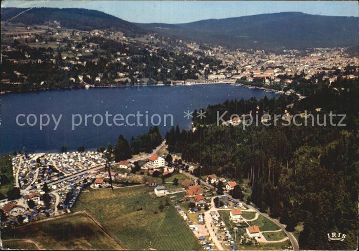 Gerardmer Vosges Camping au bord du lac vue aerienne Col