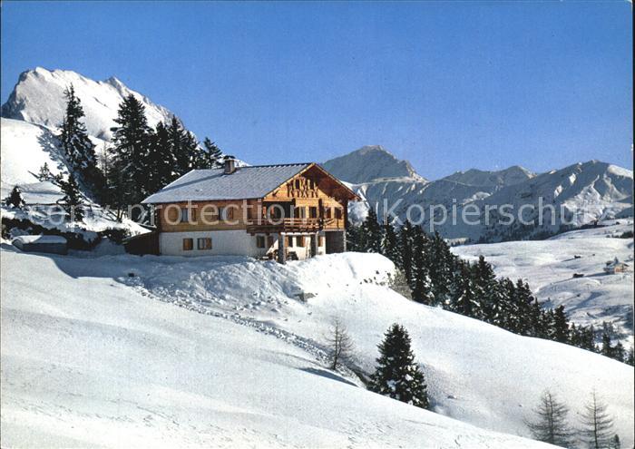 Seiser Alm Dolomiten AVS Schutzhuette Puflatsch Winterpanorama