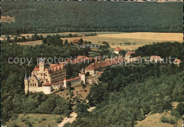 Scheinfeld Schloss Schwarzenberg im Steigerwald Fliegeraufnahme