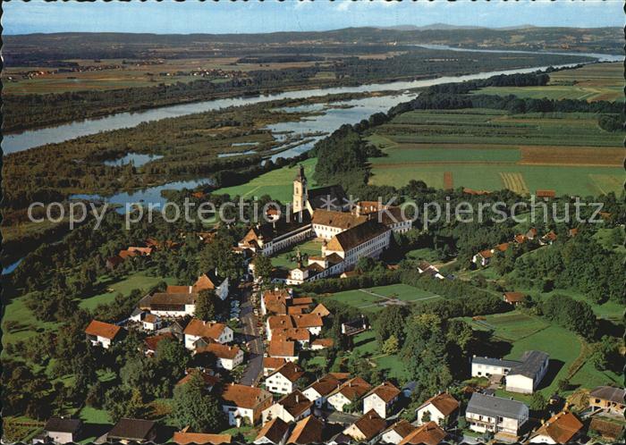 Reichersberg Inn Augustiner Chorherrenstift Fliegeraufnahme