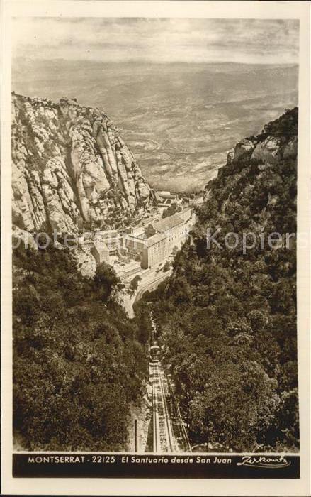 Montserrat Kloster Fliegeraufnahme El Santuario desde San Juan