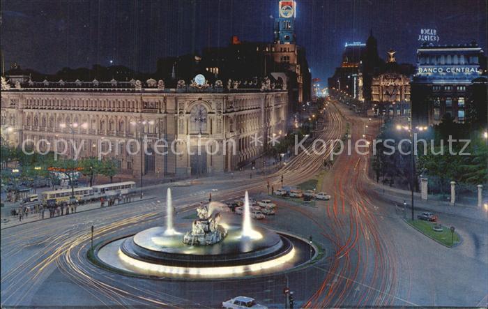 Madrid Spain Cibeles bei Nacht