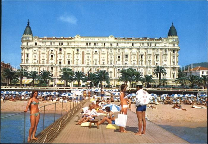 Cannes Alpes-Maritimes Hotel Carlton et sa Plage