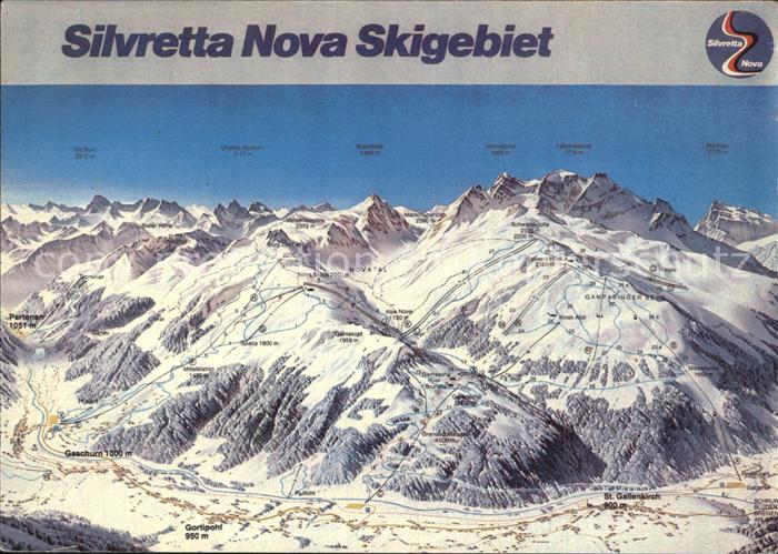 Montafon Skigebiet Silvretta Nova