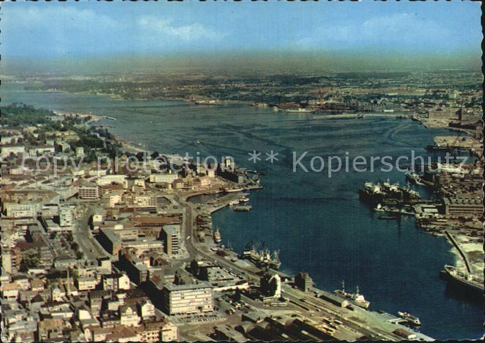 KIEL  CITY Fliegeraufnahme Hafen