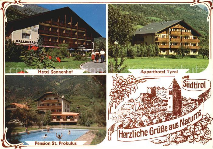 Naturns Hotel Sonnenhof Apparthotel Tyrol Pension St. Prokulus