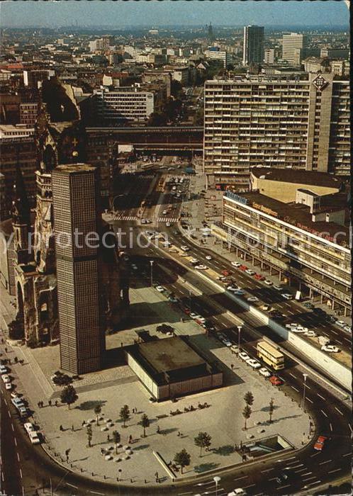 BERLIN  CITY Blick vom Europacenter auf Gedaechtniskirche Hardenbergstrasse am Z