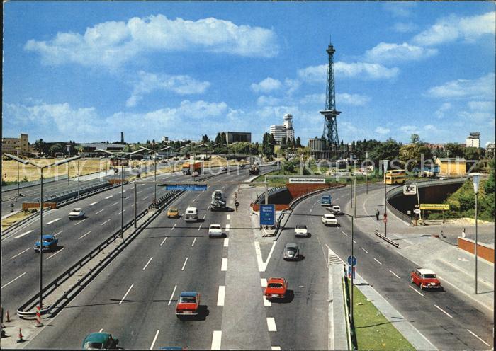 BERLIN  CITY Stadtautobahn mit Funkturm