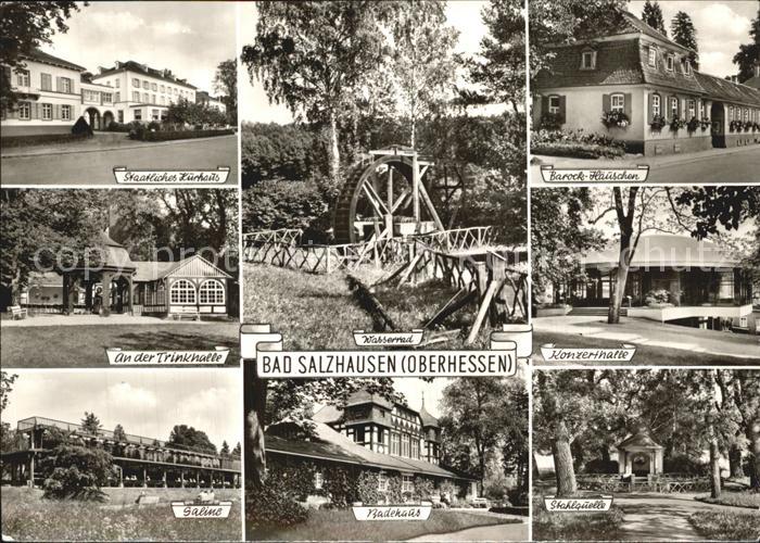 Bad Salzhausen Kurhaus Konzerthalle Badehaus Saline