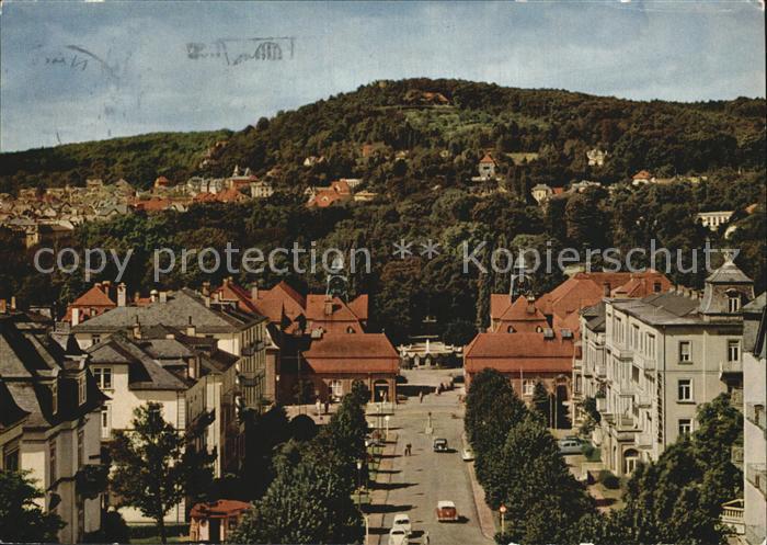 Bad Nauheim Bahnhofallee mit Johannisberg