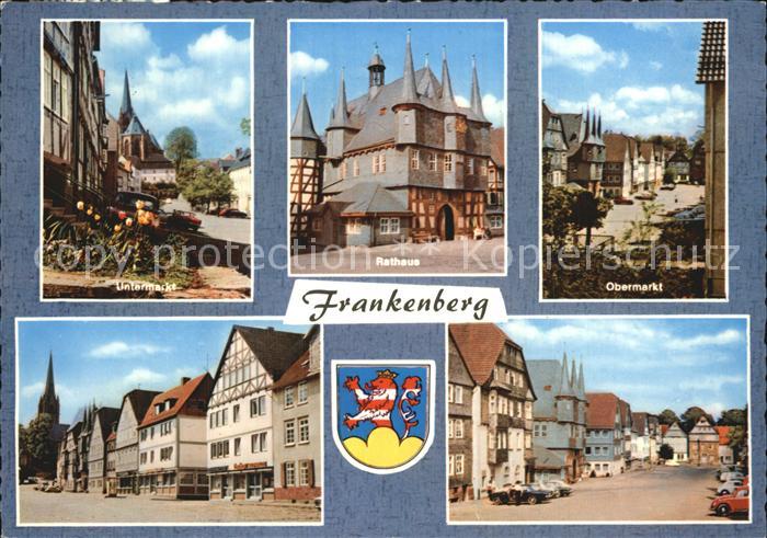 Frankenberg Eder Untermarkt Obermarkt Rathaus