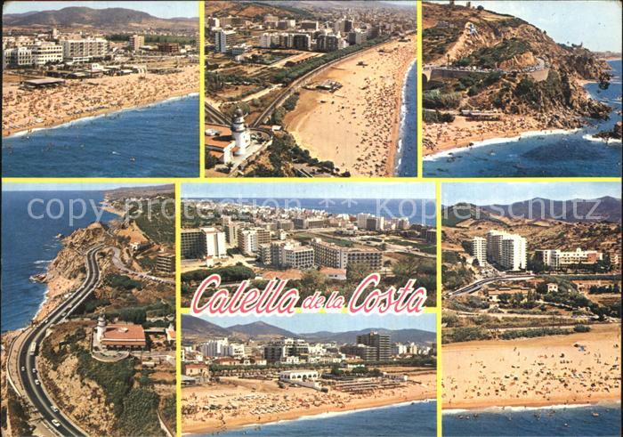 Calella Fliegeraufnahme Straende