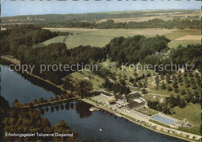 Leichlingen Rheinland Fliegeraufnahme Talsperre Diepental