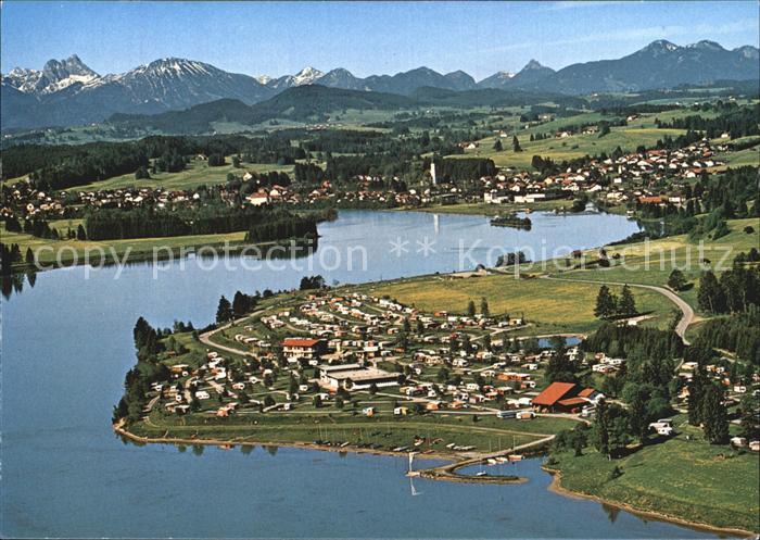 Lechbruck See Fliegeraufnahme Campin See