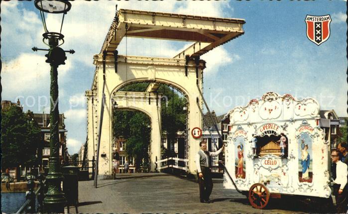 Amsterdam Niederlande Draaiorgel Drehorgel Bruecke