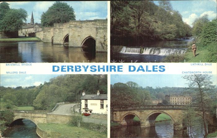 Derbyshire Dales Dakewell Bridge Lathkill Dale Chatsworth House Millers Dale