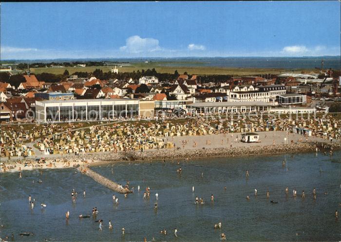 Buesum Nordseebad Strand Hotels Hallenbad Fliegeraufnahme