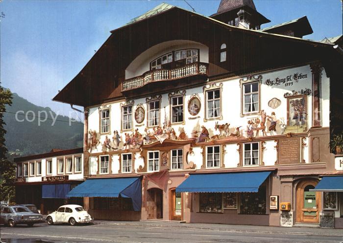 OBERAMMERGAU Bayern Geburtshaus des Heimatdichters Ludwig Thoma Fassadenmalerei