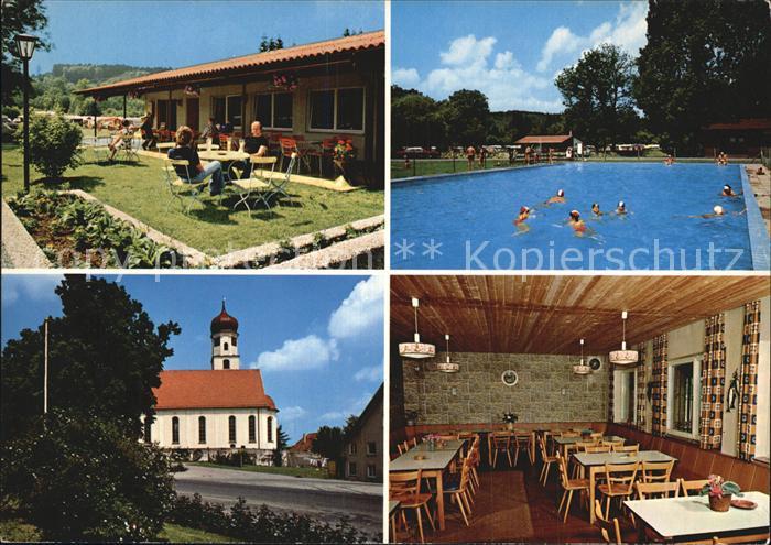 Aitrach Campingplatz Iller Swimming Pool Kirche