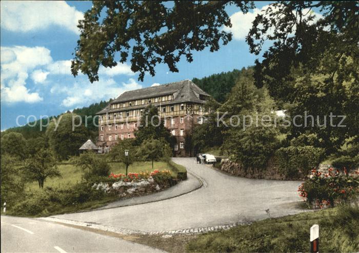 Helmarshausen Sanatorium Haus Kleine am Reinhardswald 1000jaehrige Stadt im Diem